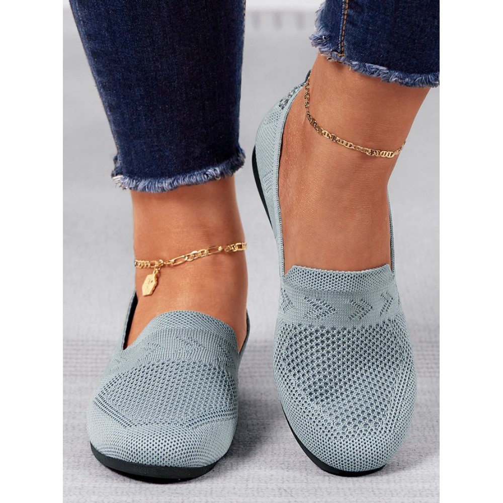 Women's Breathable Mesh Fabric Flat Shoes Women's Breathable Mesh Fabric Flat Shoes