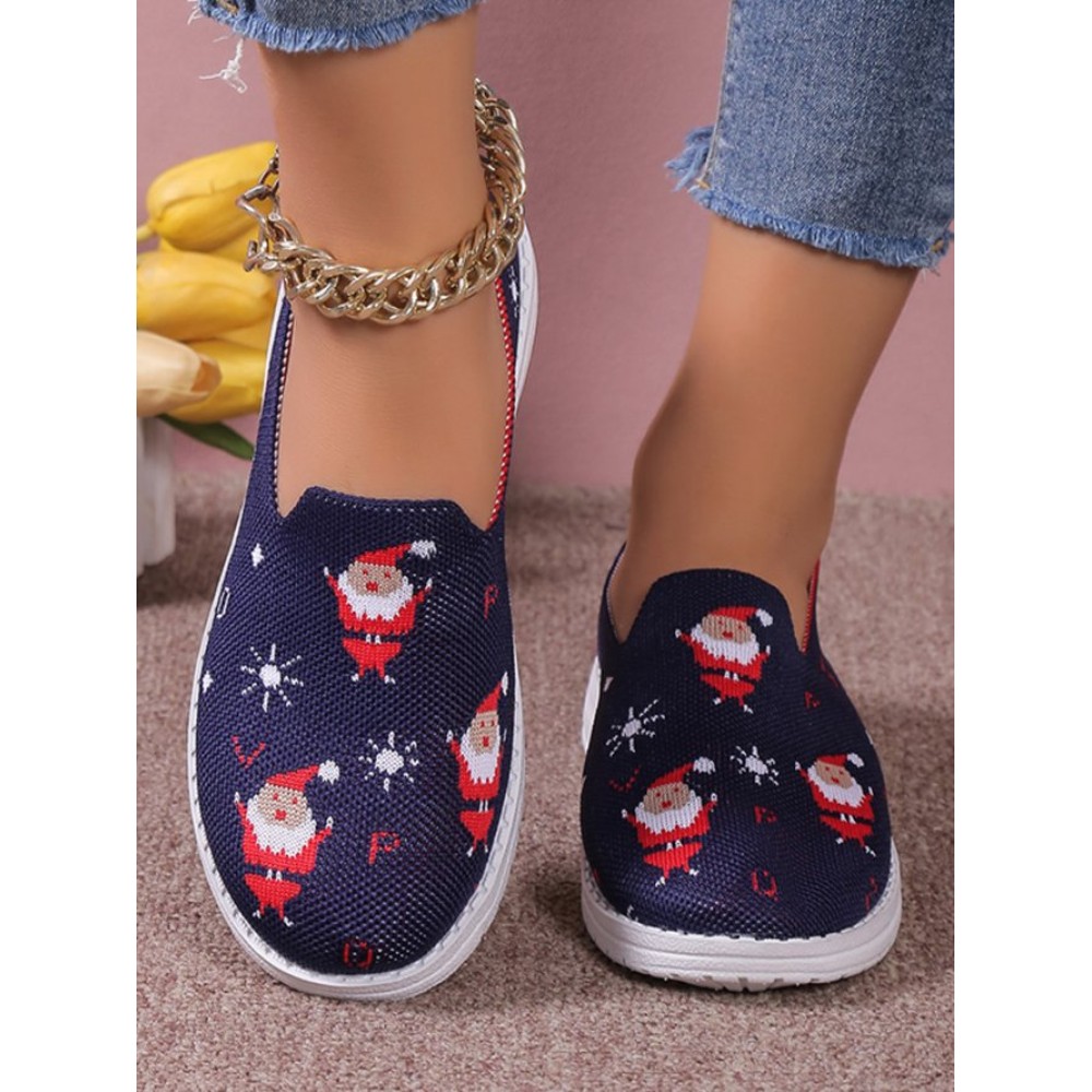 Casual Cartoon Breathable Slip On Flat Heel Deep Mouth Shoes Casual Cartoon Breathable Slip On Flat Heel Deep Mouth Shoes