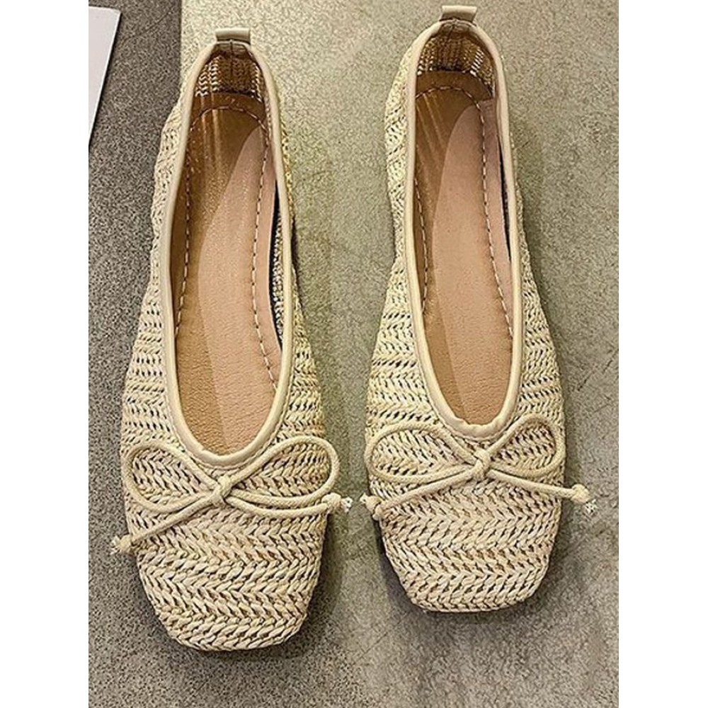 Weaving Material Casual Plain All Season Shallow Shoes Weaving Material Casual Plain All Season Shallow Shoes